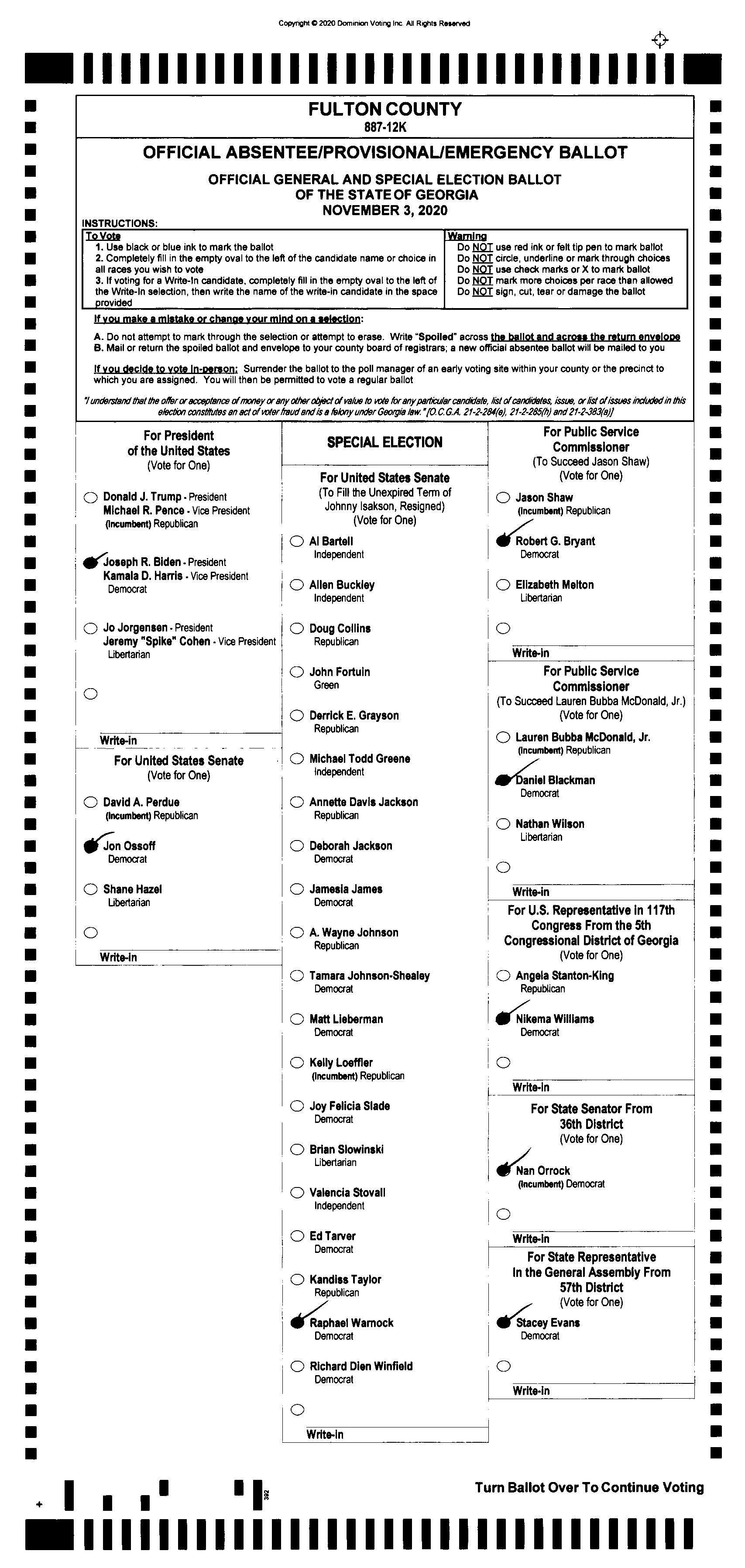 Doubled Ballot